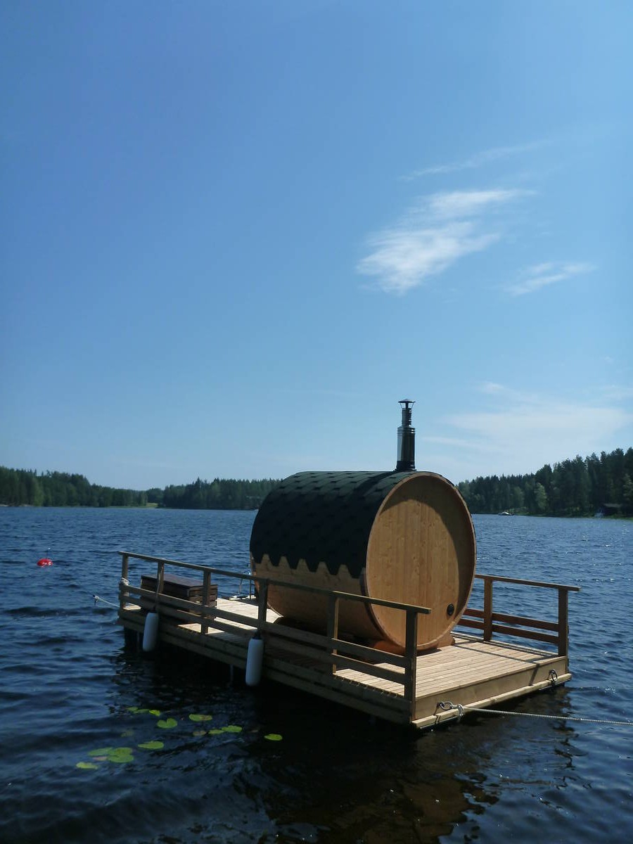 Un sauna flottant !