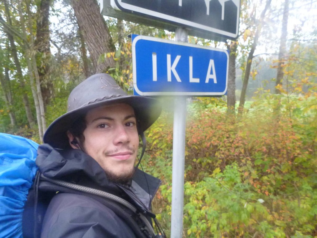 J'arrive à Ikla, à la frontière de la Lettonie