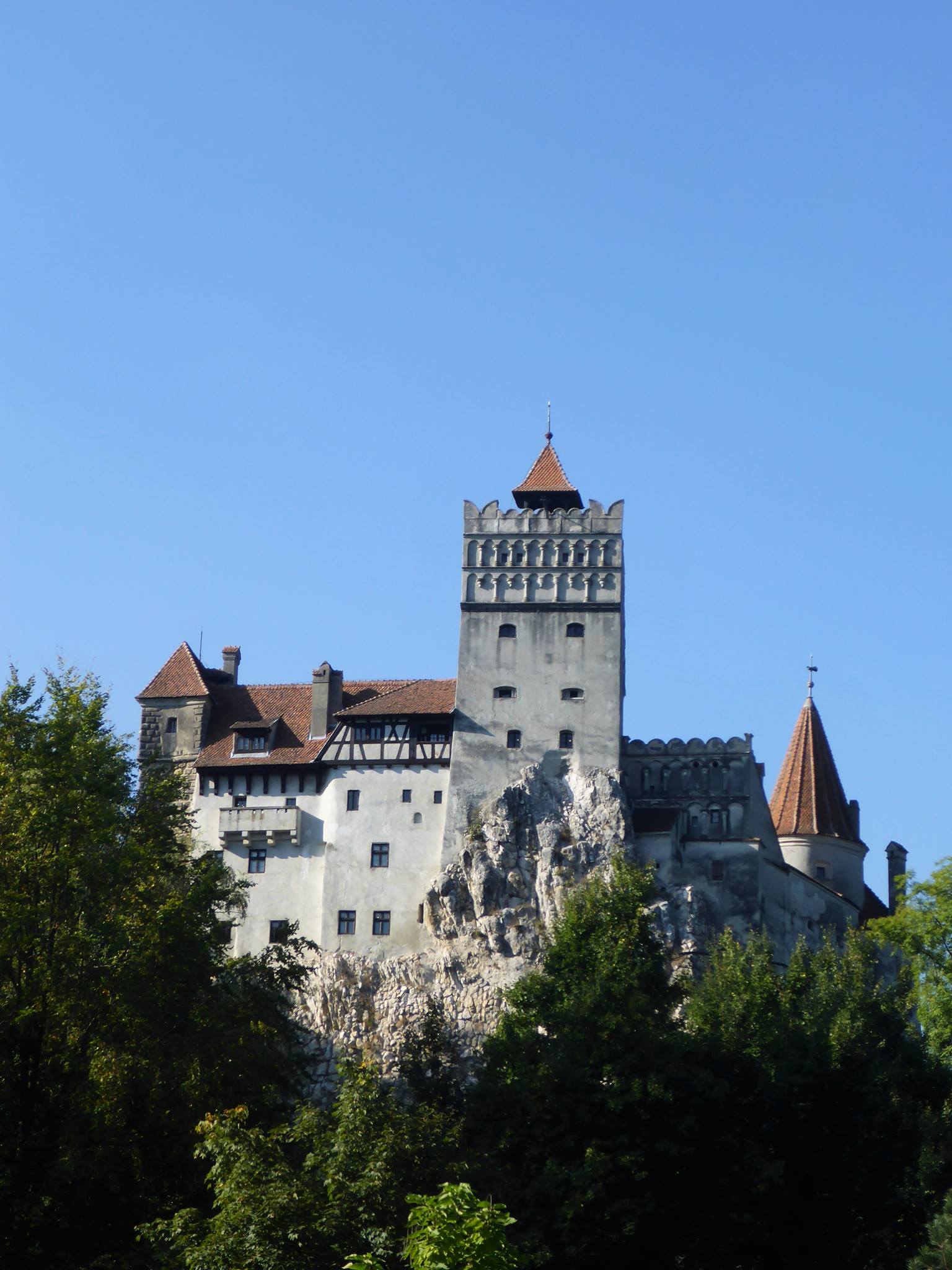 Le château de Dracula dans le village de Bran