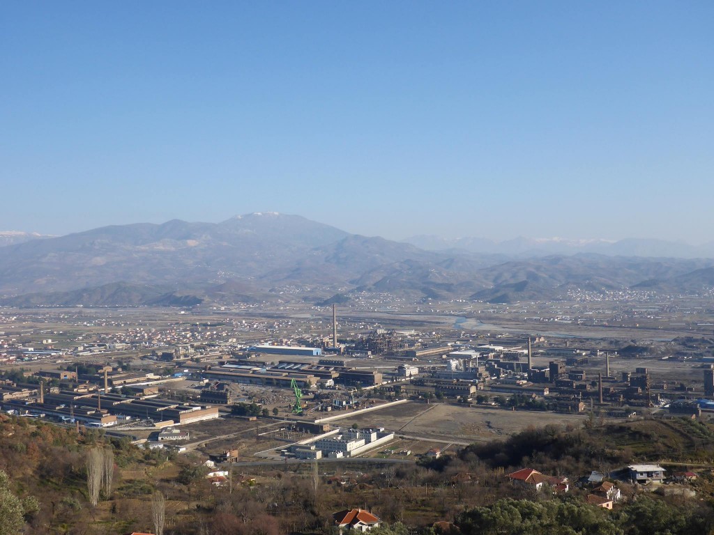 La ville d'Elbasan